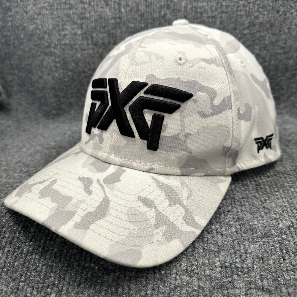 PXG Parson Xtreme Golf Men’s Fairway White Camo 39FORTY FlexFit Golf Hat L/XL